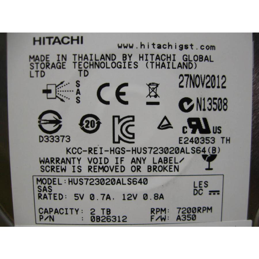 Hitachi 2TB 3.5" 7,2K SATA HDD Festplatte HUA722020ALA330 EMC PN
