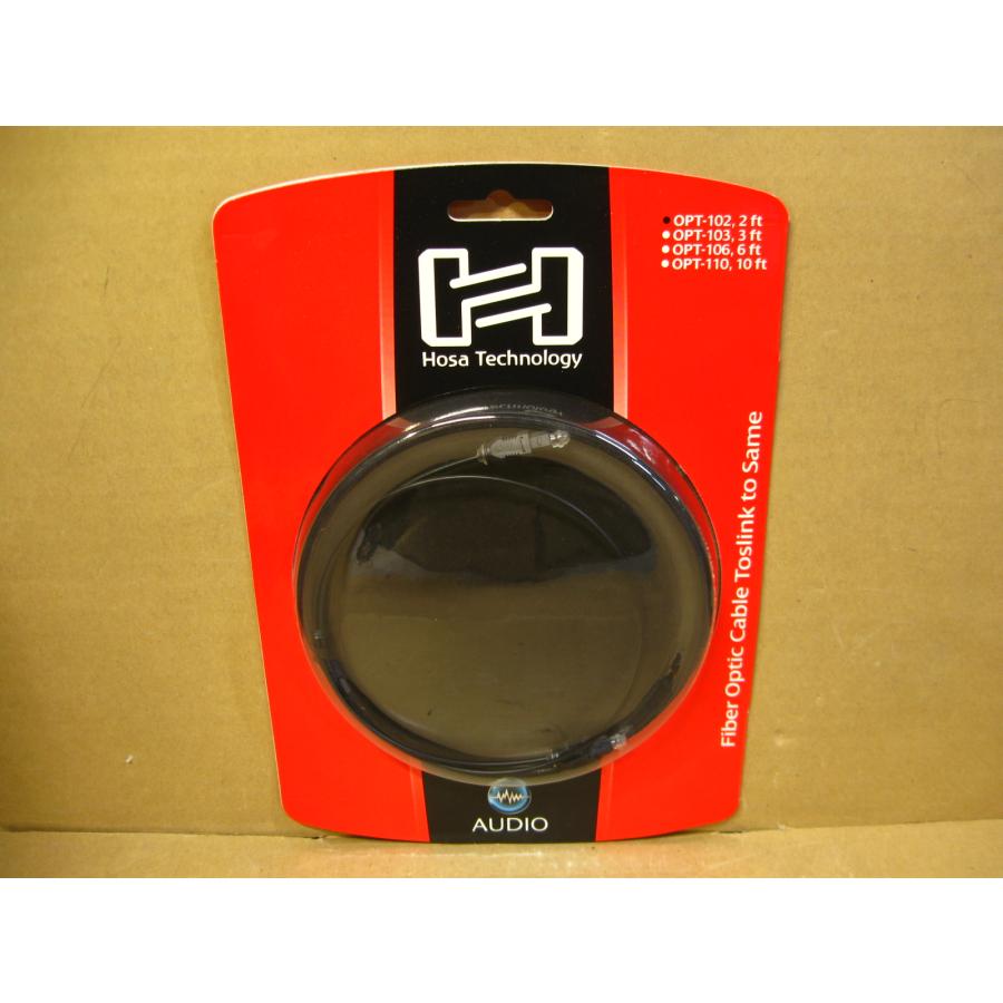 ▽HOSA OPT-102 光デジタルケーブル Toslink to Same 2フィート 60cm
