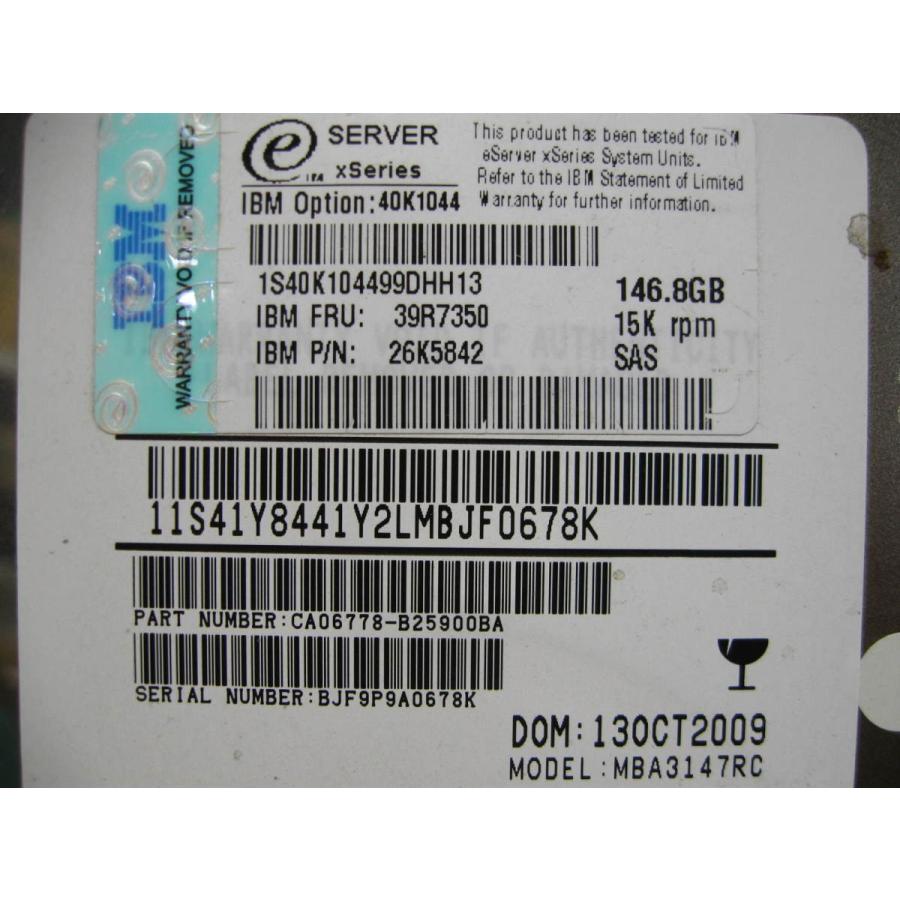 Hard Disk IBM 39R7350 146 GB 15K SAS 3.5