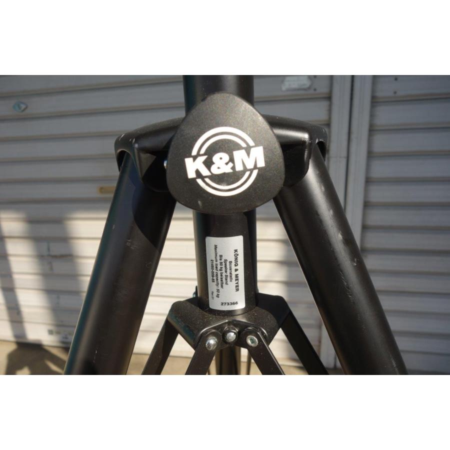 ◎ケーアンドエム K&M 21460B スピーカースタンド ブラック 耐荷重50Kg