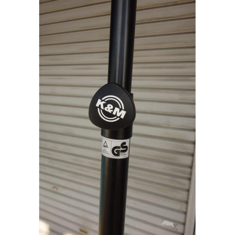 ◎ケーアンドエム K&M 21460B スピーカースタンド ブラック 耐荷重50Kg