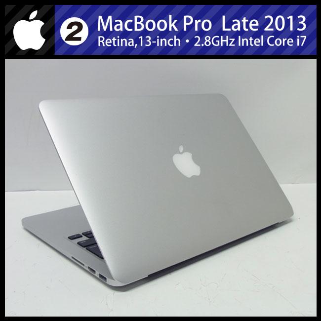 ☆MacBook Pro (Retina， 13-inch， Late 2013)・Core i7 2.8GHz