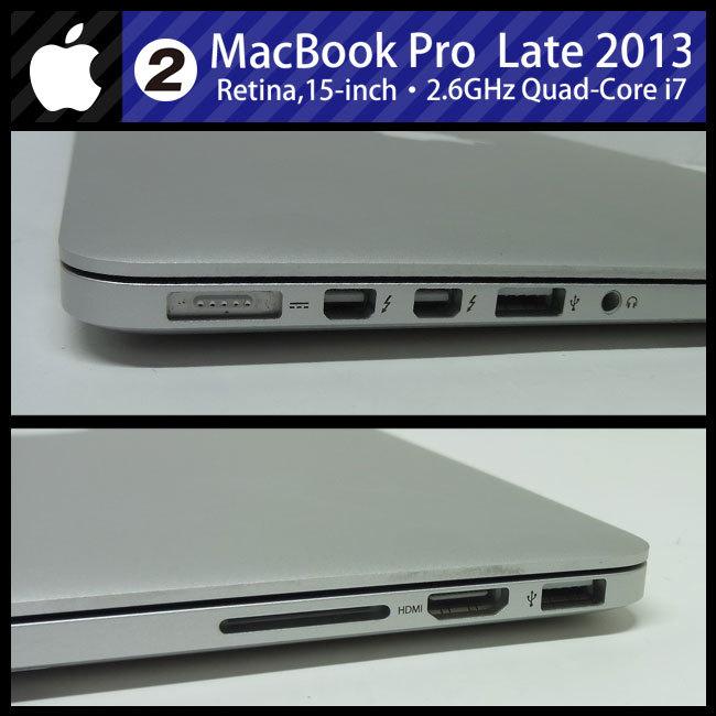 ☆MacBook Pro (Retina, 15-inch, Late 2013)・Core i7  2.6GHzクアッドコア(4Core)/16GB/SSD 256GB/Mac OS 10.15 Catalina［02］☆ :mbp-Retina15LATE2013-02:ミサオネットワーク・ストア店  - 通販 - Yahoo!ショッピング