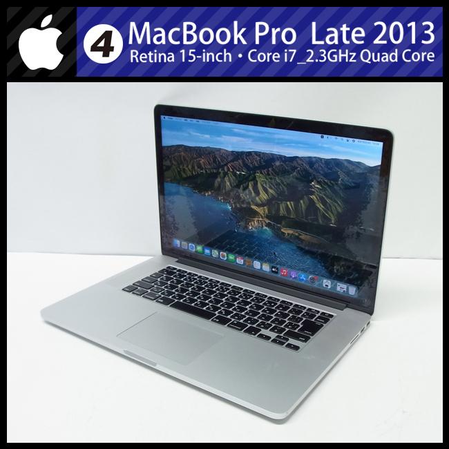 ★MacBook Pro (Retina, 15-inch, Late 2013)・Core i7 2.3GHzクアッドコア(4Core)/16GB/SSD 512GB/macOS Big Sur/難あり品［04］｜misaonet｜02