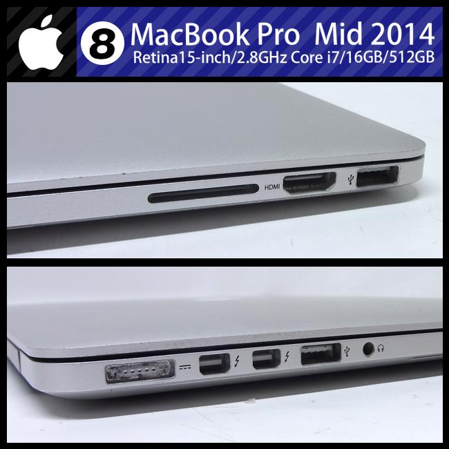 ☆MacBook Pro (Retina, 15-inch, Mid 2014)・Core i7 2.8GHz