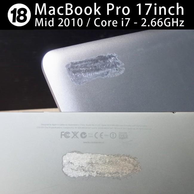 MacBook Pro 17インチ Mid 2010・Core i7 2.66GHz/4GB/500GB・MC024J/A 