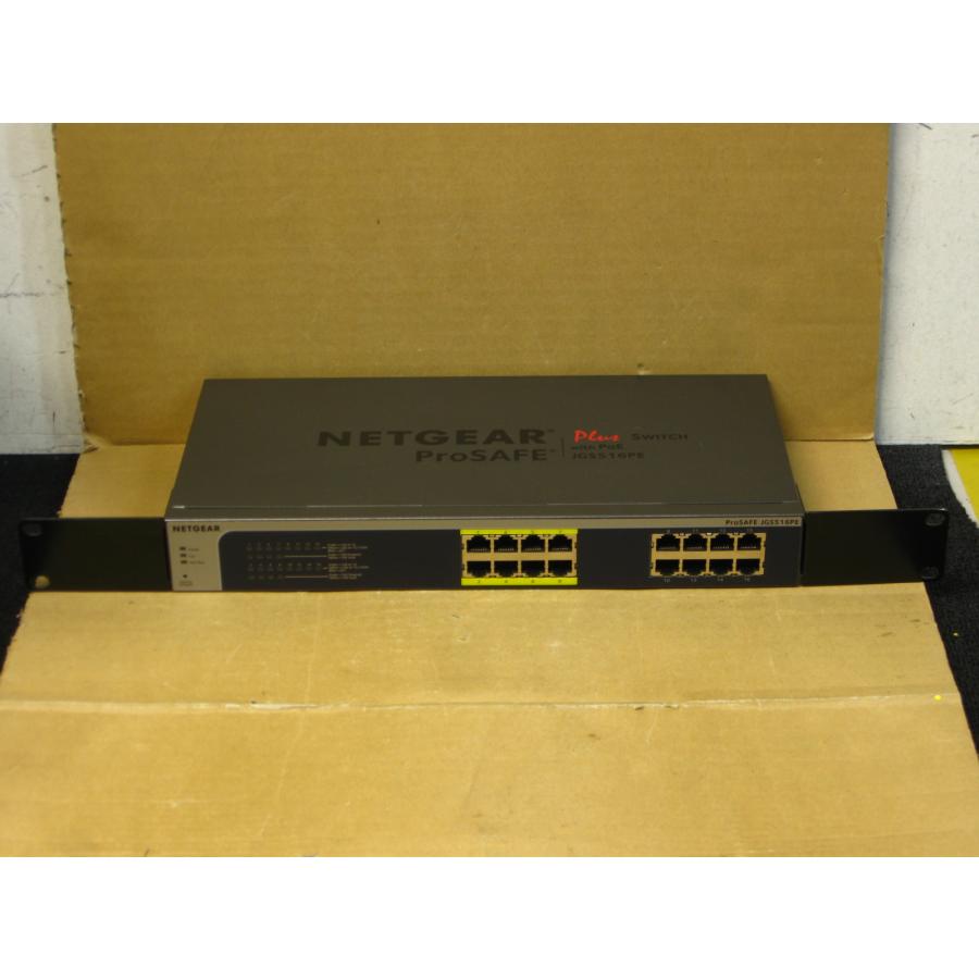 ▽NETGEAR ProSAFE JGS516PE PoE対応 ギガビット 16ポート