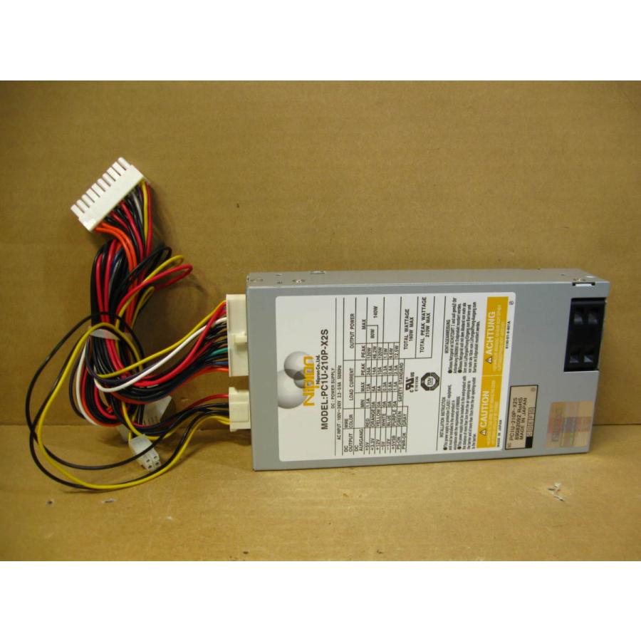 ▽Nipron PC1U-210P-X2S 210W システムラック用電源 1Uサイズ 中古