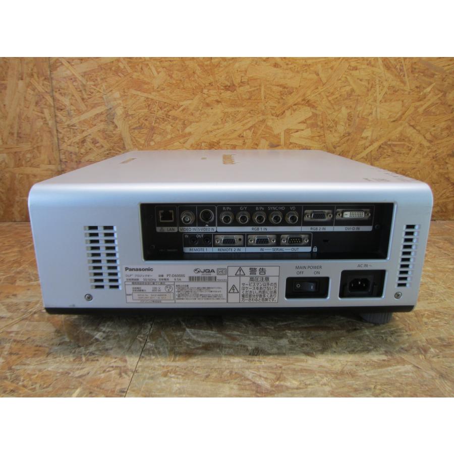 PanasonicDLプロジェクターPT-D6000S使用6921h 1079h Panasonic（パナソニック） ◎Panasonic PT-D6000 1チップDLP方式
