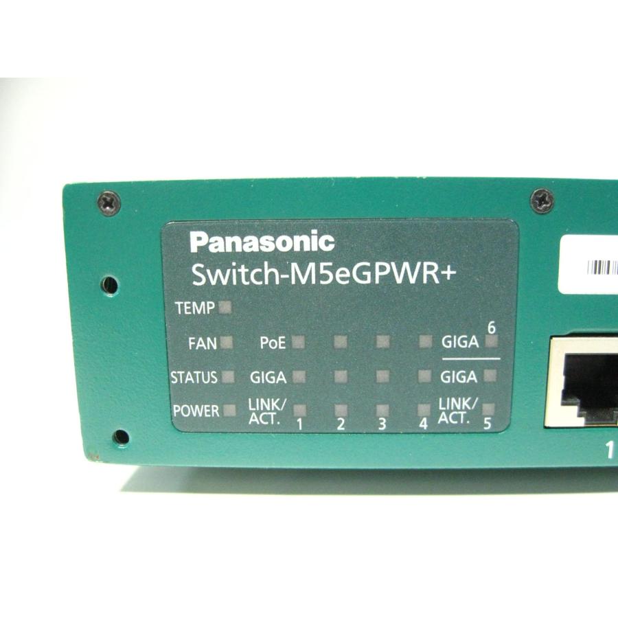 ▽Panasonic Switch-M5eGPWR+ PN28059 5ポート PoE給電 スイッチング