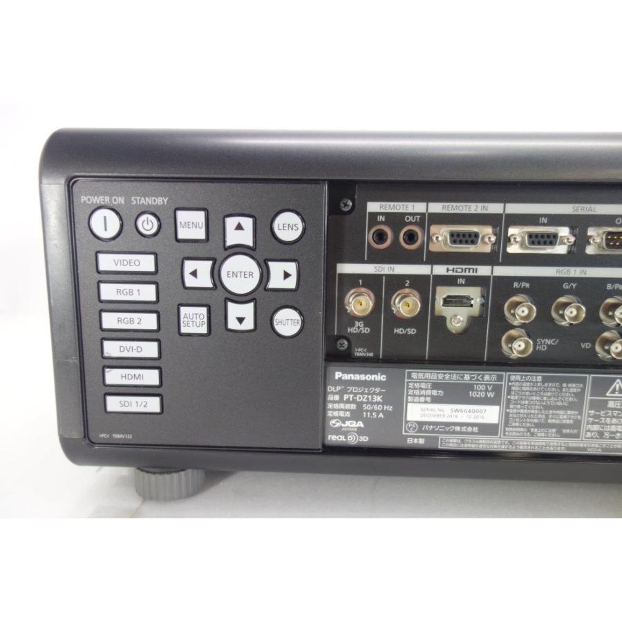 Panasonic TH-LC80プロジェクター◆リモコン付◆ランプ使用337 Panasonic（パナソニック） ◎Panasonic PT-DZ13K 3チップDLP