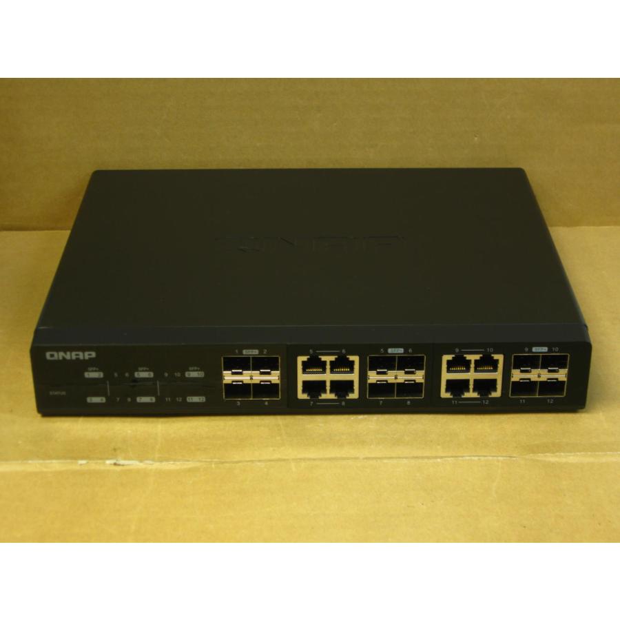 ▽QNAP QSW-1208-8C 12ポート 10GbEアンマネージドスイッチ 中古 