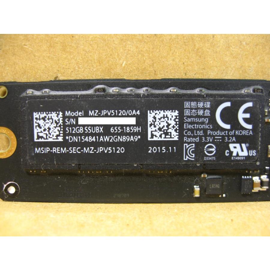 ▽SAMSUNG MZ-JPV5120/0A4 512GB apple純正SSD 655-1859H 中古 ▽SAMSUNG MZ-JPV5120/0A4 512GB apple純正SSD 655-1859H 中古