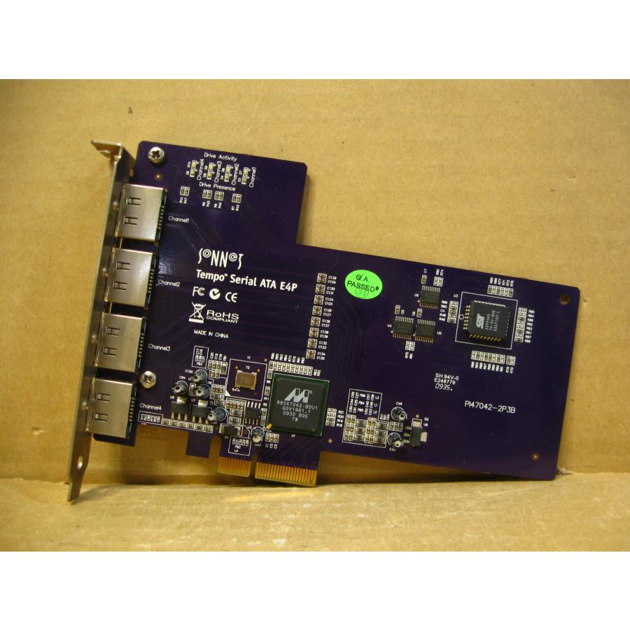 TEMPO-X eSATA 4+4 Mac Windows 64bitPCIバス ▽SONNET Tempo Serial ATA E4P 4ポート eSATA PCI Express ホスト