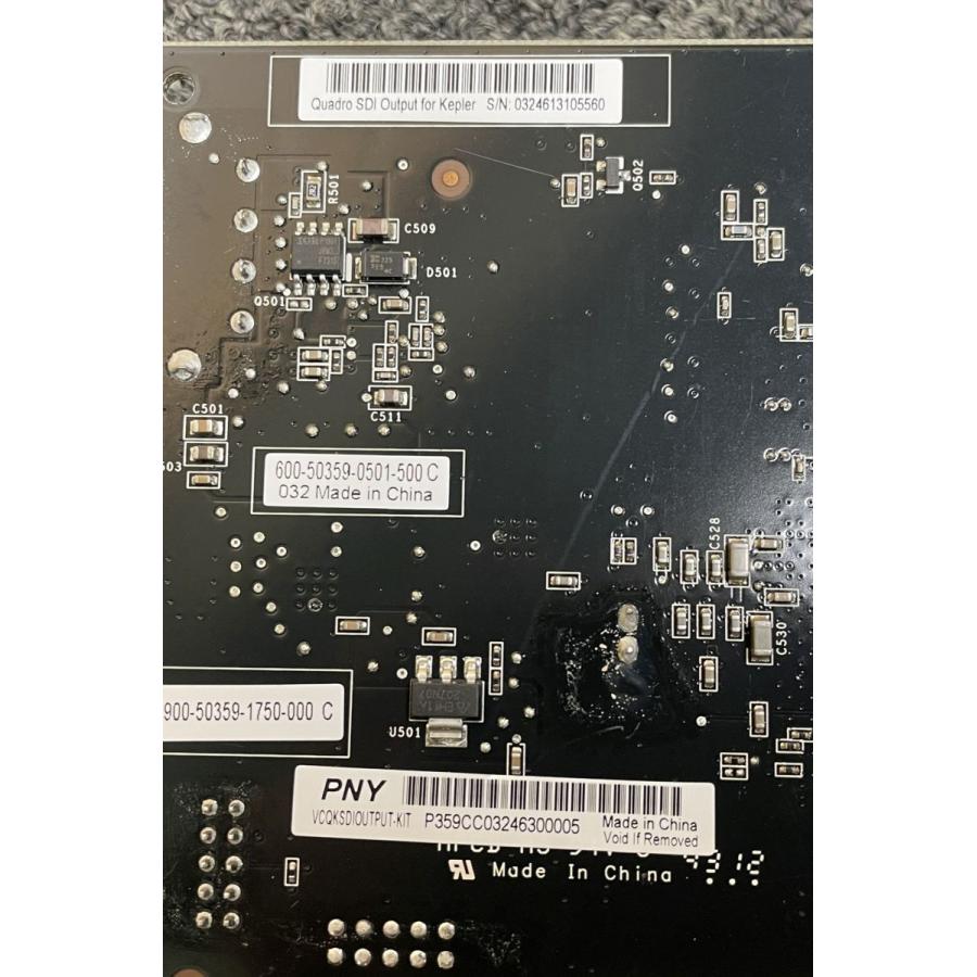 PNY VCQK6000-T /nVidia Quadro K6000 と SDI出力ボード セット 