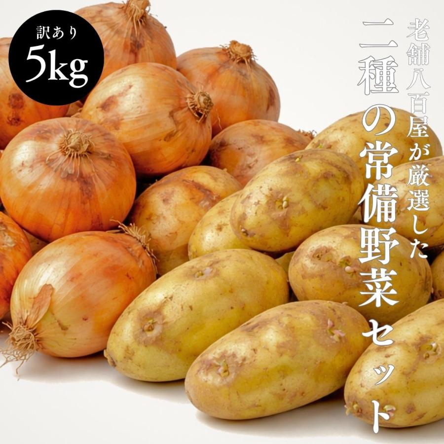 常備 野菜セット 国産 5kg 2種 玉ねぎ じゃがいも [ メークイン ] 訳あり 詰め合わせ（Yahoo!・みさわのやさい）