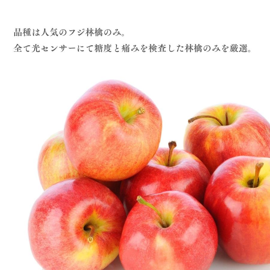 りんご 特選 糖度13.5度以上 ギフト 化粧箱 ふじ 光センサー選別品 約