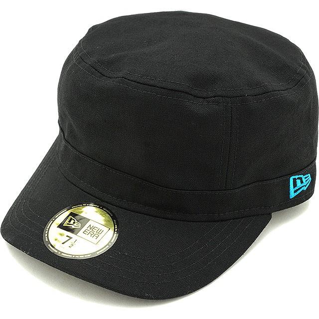 ニューエラ NEW ERA キャップ WM-01 ミリタリー ワークキャップ ブラック ターコイズ 13561913  cap 正規取扱店 | NEW ERA