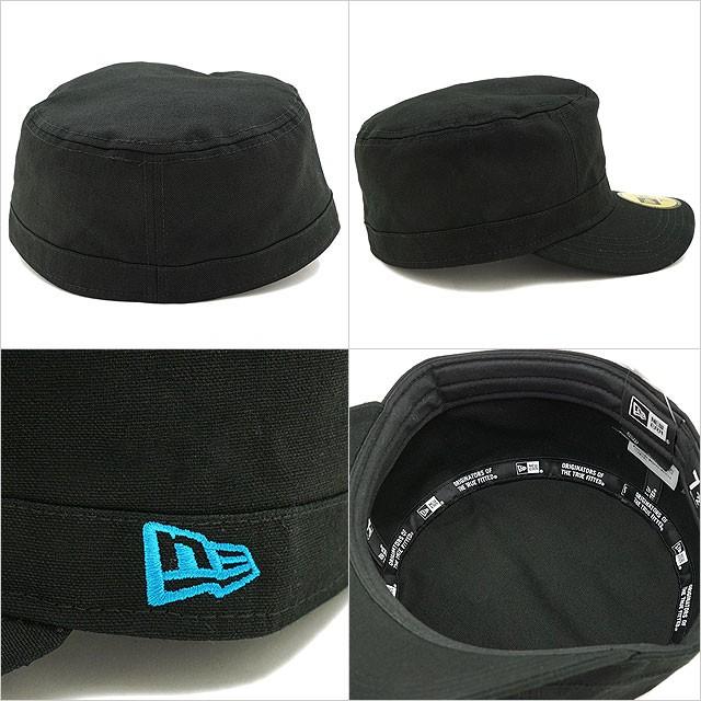 ニューエラ NEW ERA キャップ WM-01 ミリタリー ワークキャップ ブラック ターコイズ 13561913  cap 正規取扱店 | NEW ERA | 02