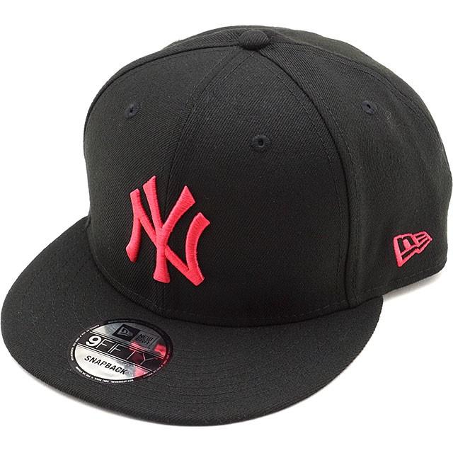 ニューエラ NEW ERA キャップ 9FIFTY ナインフィフティ ニューヨーク・ヤンキース ブラック ストロベリー CAP 13562092 正規取扱店 | NEW ERA