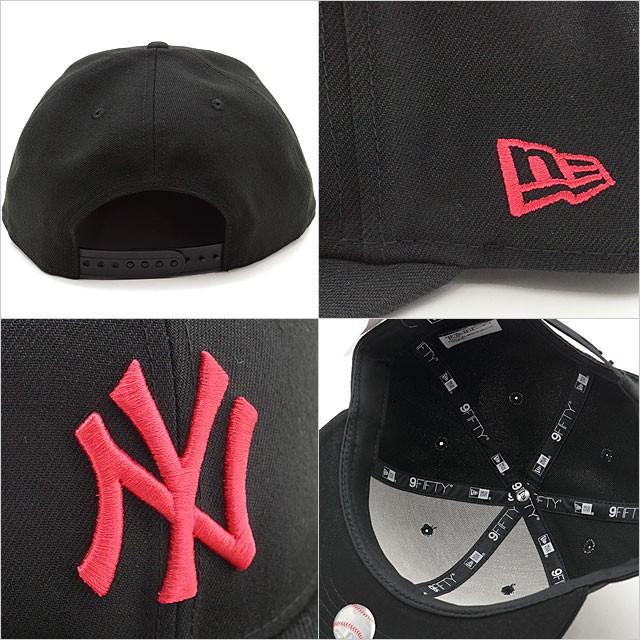 ニューエラ NEW ERA キャップ 9FIFTY ナインフィフティ ニューヨーク・ヤンキース ブラック ストロベリー CAP 13562092 正規取扱店 | NEW ERA | 02