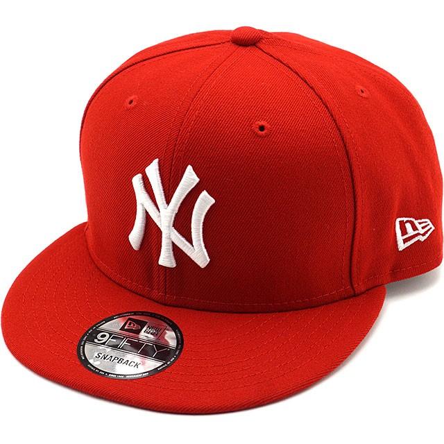 ニューエラ NEW ERA キャップ 9FIFTY ナインフィフティ ニューヨーク・ヤンキース スカーレット ホワイト 13562086 正規取扱店 | NEW ERA