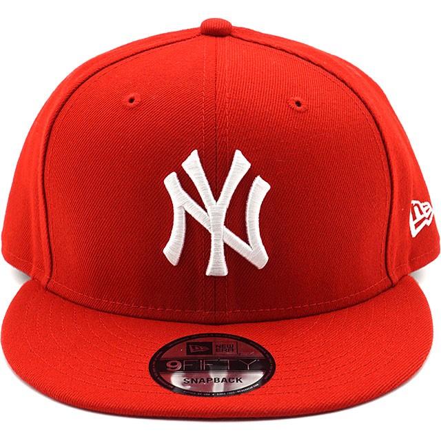 ニューエラ NEW ERA キャップ 9FIFTY ナインフィフティ ニューヨーク・ヤンキース スカーレット ホワイト 13562086 正規取扱店 | NEW ERA | 01