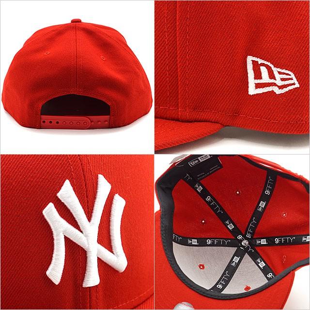 ニューエラ NEW ERA キャップ 9FIFTY ナインフィフティ ニューヨーク・ヤンキース スカーレット ホワイト 13562086 正規取扱店 | NEW ERA | 02