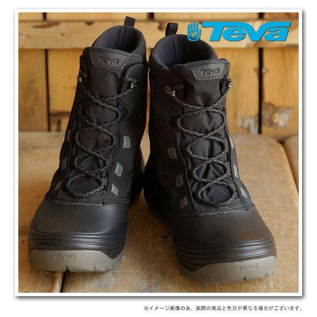 Teva テバ メンズ スノーブーツ ハイライン テキスタイル 防水 Black