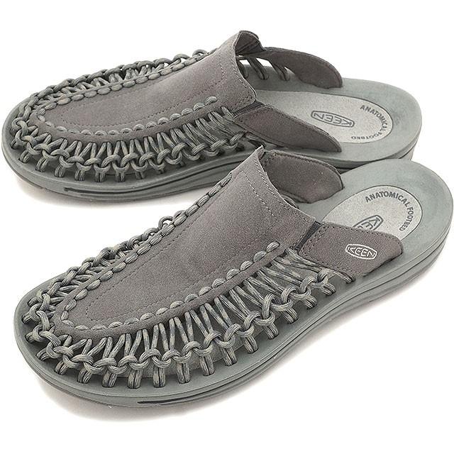 KEEN キーン メンズ サンダル 靴 UNEEK SLIDE MEN ユニーク スライド Gargoyle Neutral Gray