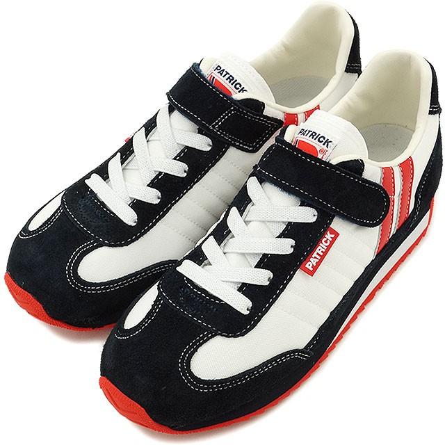 注目ブランド パトリック Patrick ジュニアサイズ Marathon V マラソン ベルクロ インファント 子供 日本製 靴 W N ホワイト ネイビー En7700 J 即納 最大半額 Www Muslimaidusa Org