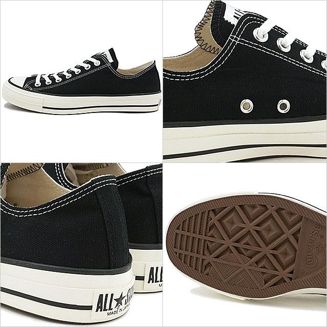 国産モデル コンバース キャンバス オールスター J ローカット CONVERSE CANVAS ALL STAR J OX ブラック  32167431e｜mischief｜03