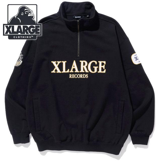 エクストララージ XLARGE メンズ XLレコーズハーフジッププルオーバー