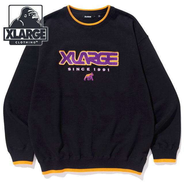 【新品未使用】FR2 XLARGE ロゴ スウェット トレーナー ブラック L XLARGE OFFICIAL SITE（エクストララージ オフィシャルサイト）
