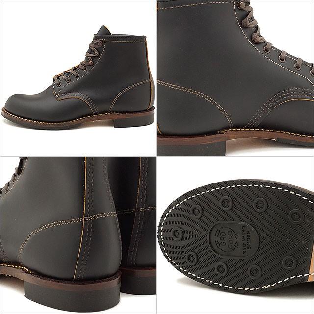 RED WING SHOES 206 ワークブーツ 7H ブラック/ホワイト RED WING SHOES レッドウィング ベックマン フラットボックス RW