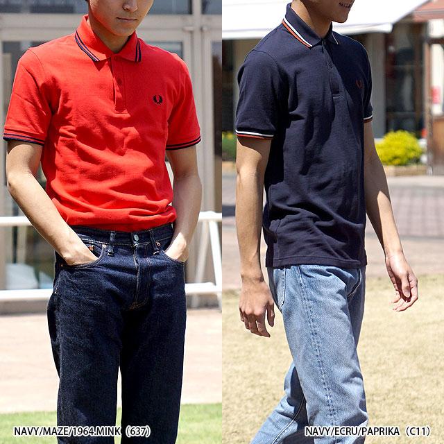 FRED PERRY（フレッドペリー） ポロシャツ メンズ TWIN TIPPED FRED