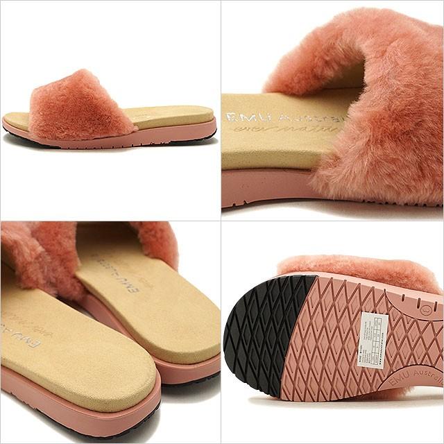 emu エミュー ムートン スリッパサンダル 靴 レディース ROBE ローブ BLUSH PINK W11801 : mischief ...