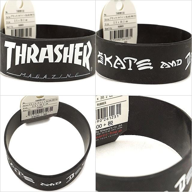 THRASHER（スラッシャー） ラバーバンド リストバンド THRRW100 FW17