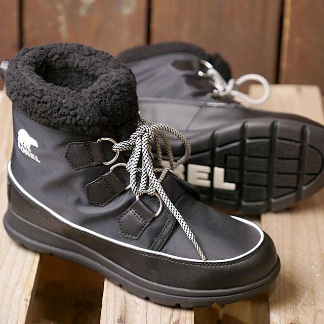SOREL ソレル レディース エクスプローラーカーニバル スノーブーツ アウトドアブーツ BLACK 靴  NL3040-010 FW18｜mischief｜02