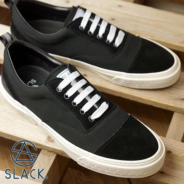 スラック SLACK リセント RECENT スニーカー 靴 メンズ・レディース BLACK/WHITE  SL1478-001 FW18｜mischief｜02