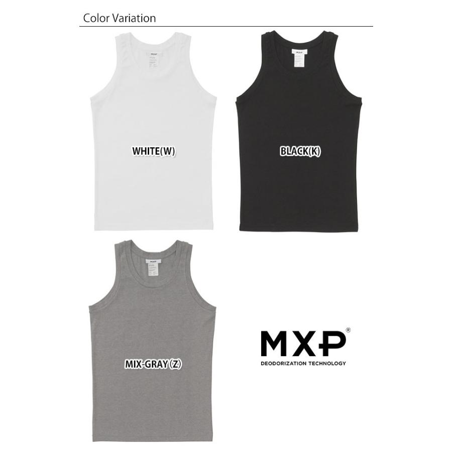 エムエックスピー MXP メンズ リブドライ タンクトップ RIB DRY TANKTOP 消臭 マキシフレッシュ ゴールドウィン  MX18111 SS19｜mischief｜03