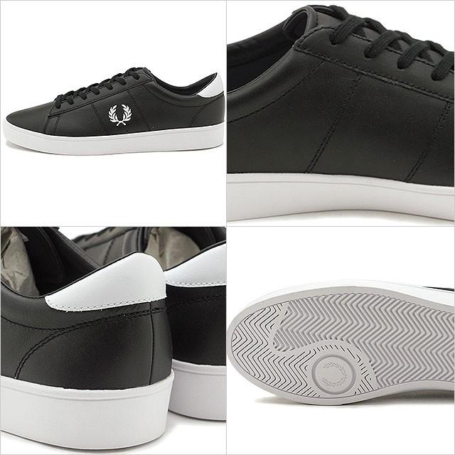 フレッドペリー FRED PERRY スペンサー レザー SPENCER LEATHER スニーカー 靴 BLACK/WHITE B5141-102 SS19｜mischief｜03