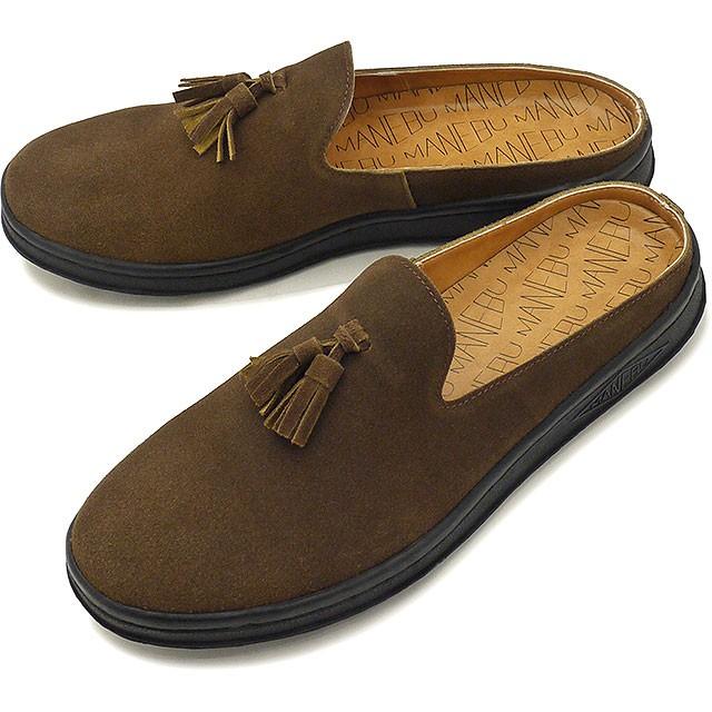 マネブ MANEBU メンズ プラン スリッパ スエード PRAN SLIPPER SUEDE 