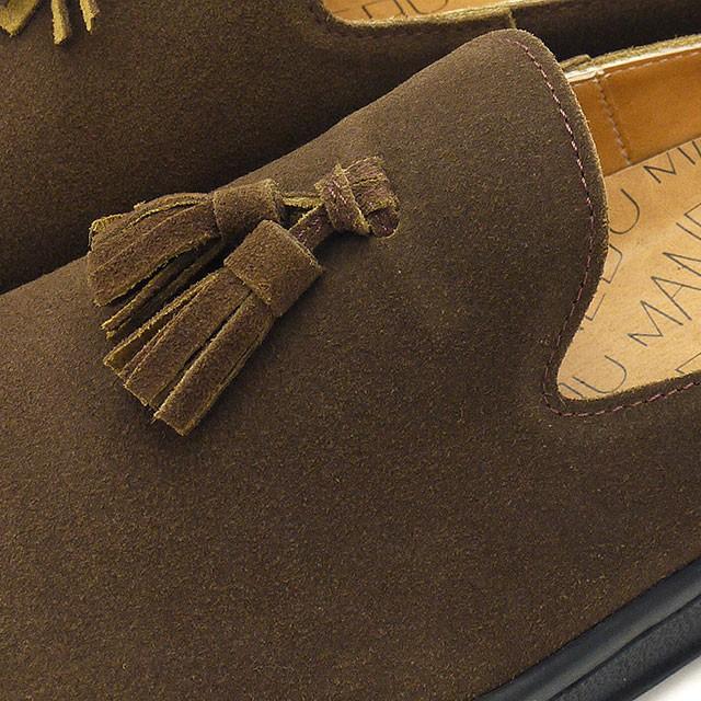 マネブ MANEBU メンズ プラン スリッパ スエード PRAN SLIPPER SUEDE 