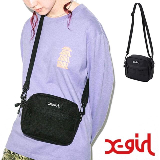 x-girl ロゴ入り ブラックバックパック 定番】MILLS LOGO ADVENTURE BACKPACK X-girl – calif（カリフ