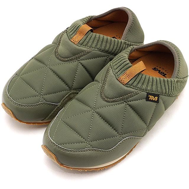 テバ Teva レディース エンバーモック W EMBER MOC キャンプモック キルティング スリッポン 靴 BTOL カーキ系 1018225 FW19 | Teva