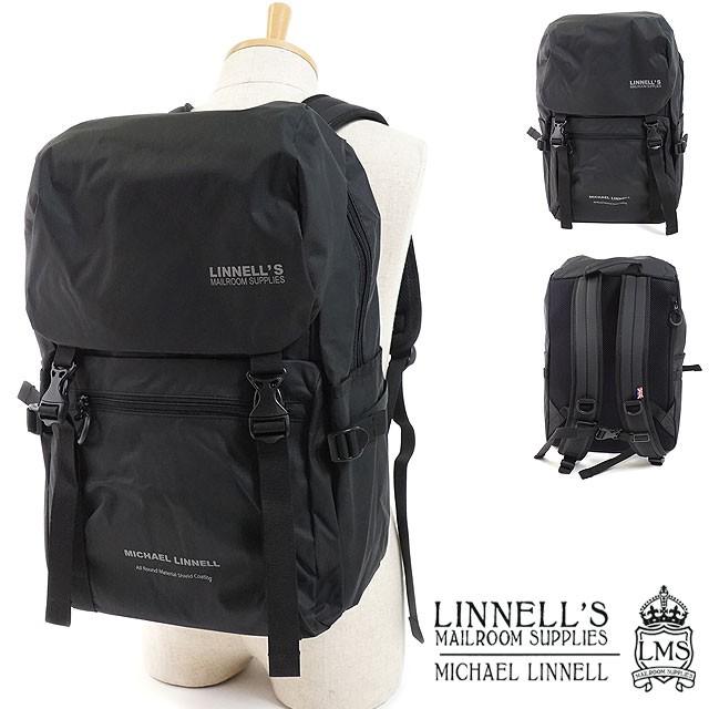マイケルリンネル MICHAEL LINNELL バックパック ARMS フラップ リュックサック デイパック かばん BLACK ブラック系 MLAC-08 SS19