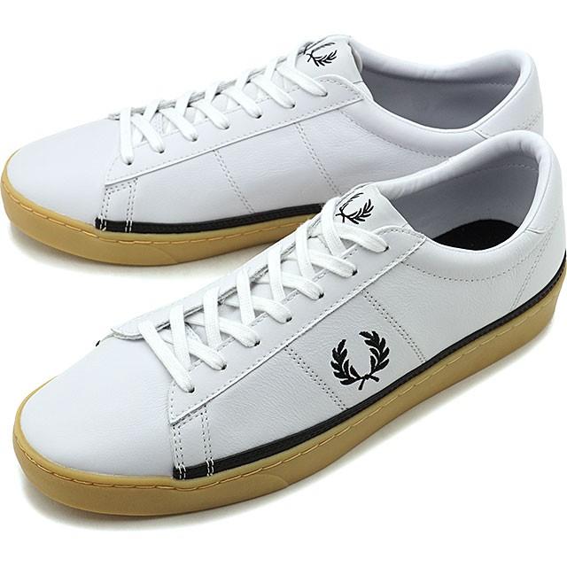 フレッドペリー FRED PERRY スニーカー スペンサー レザー SPENCER LEATHER メンズ レディース 靴 WHITE BLACK ホワイト系 B7110-100 FW19｜mischief