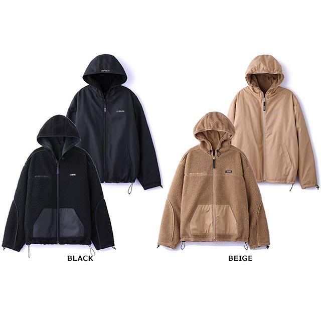 SILAS（サイラス） メンズ フリース リバーシブル ボア ジャケット