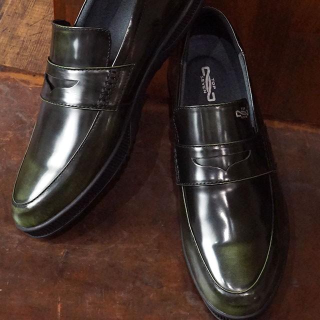 Top Seven トップセブン Ts 5512 コインローファー レザースニーカー メンズ レディース 靴 シューズ Khaki カーキ系 ミスチーフ Paypayモール店 通販 Paypayモール